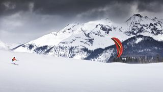 what is paraskiing: kite skiing