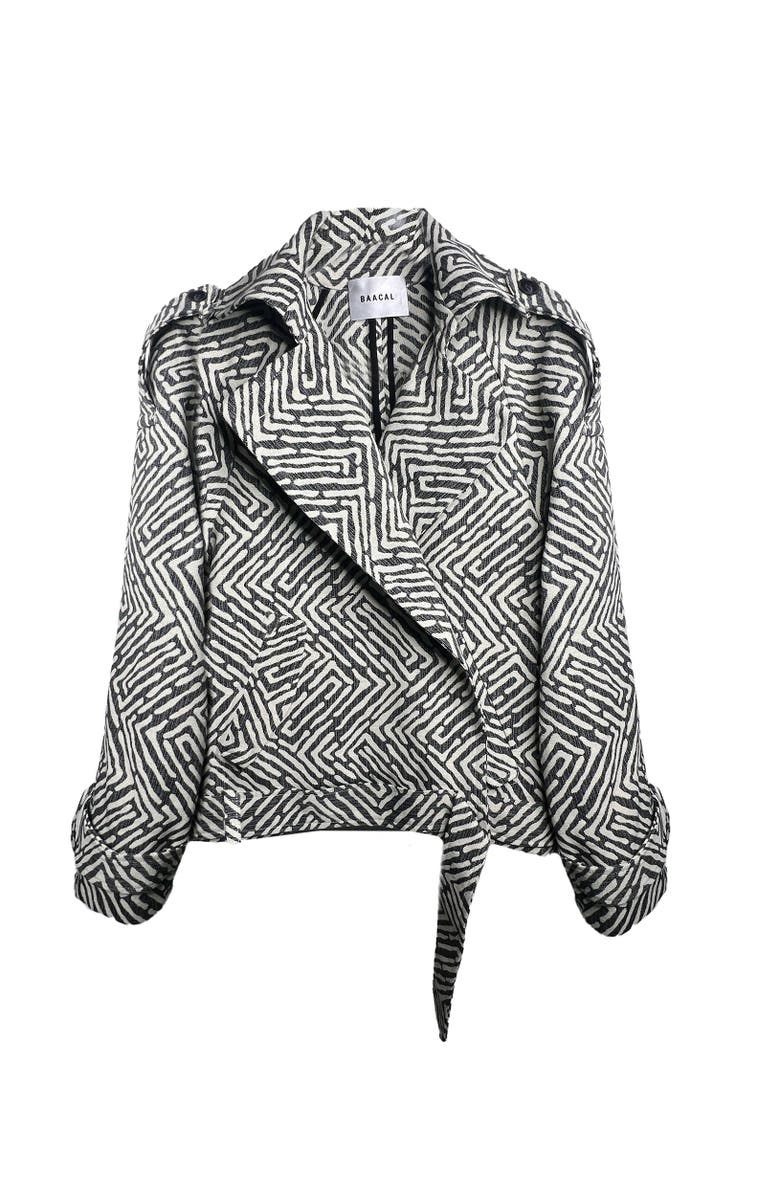 Marlo Short Moto Trench Coat