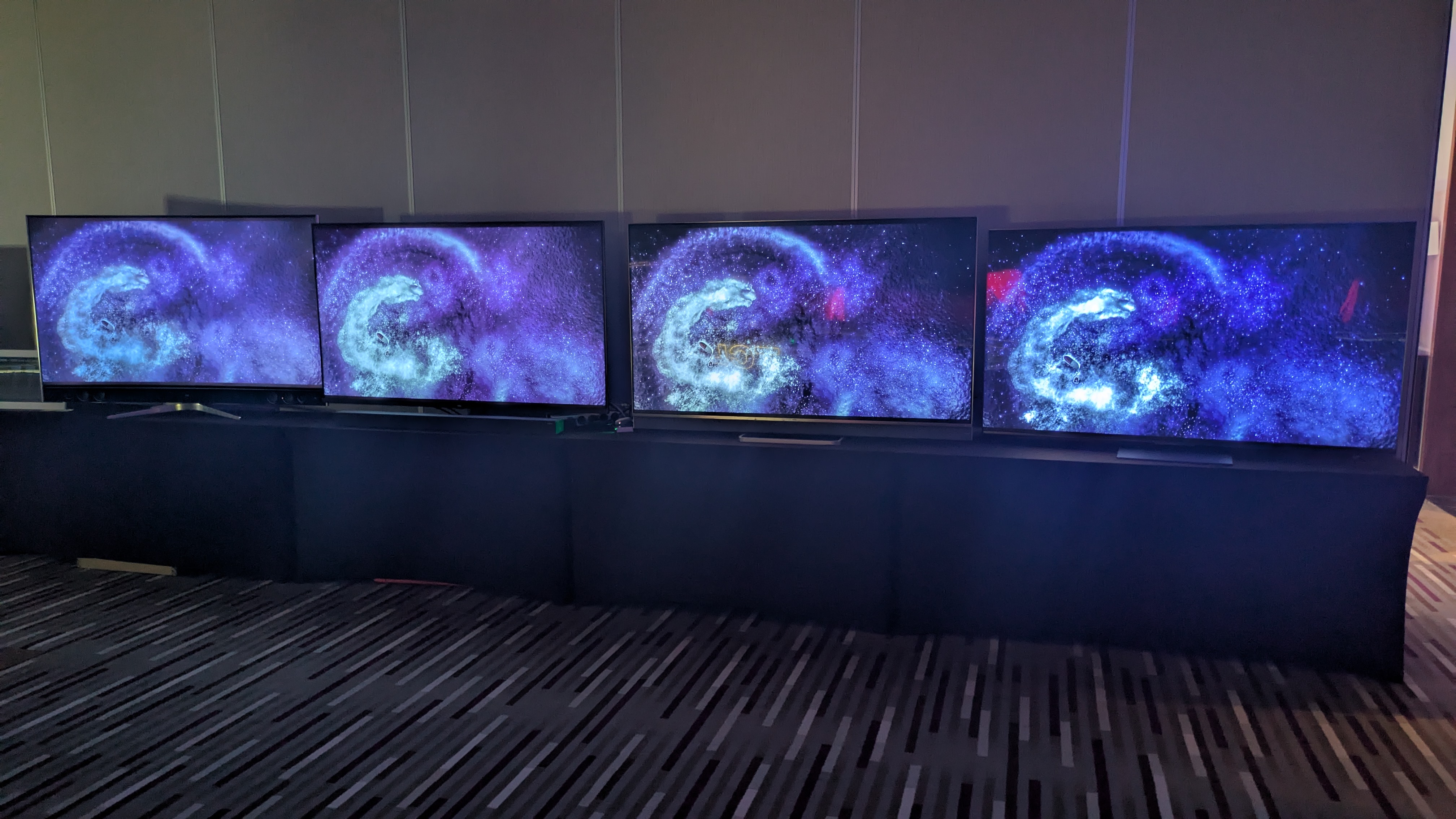 TCL TVs from 2016 - 2025 showing a night time scene from Life of Pi