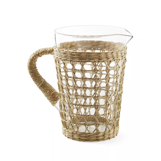 seagrass wrapped pitcher