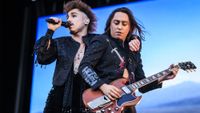 Joshua Kiszka (L) and Jake Kiszka from Greta Van Fleet perform on stage at Tons Of Rock Festival 2024 on June 29, 2024 in Oslo, Norway. 