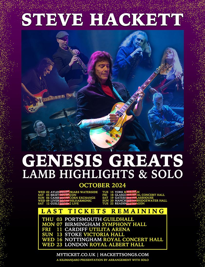 Steve Rothery, Ray Wilson and John Hackett to guest with Steve Hackett ...