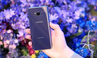 The Orchid Gray version of the Galaxy S8 has a refreshing hint of purple. Credit: Sam Rutherford/Tom's Guide