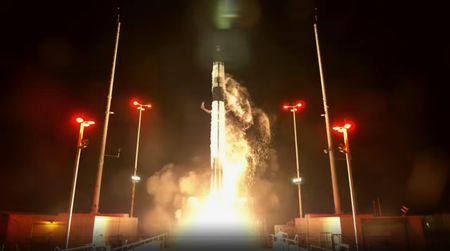 Rocket Lab's HASTE suborbital rocket launches the DART AE hypersonic vehicle for the U.S. military on Feb. 27, 2026.