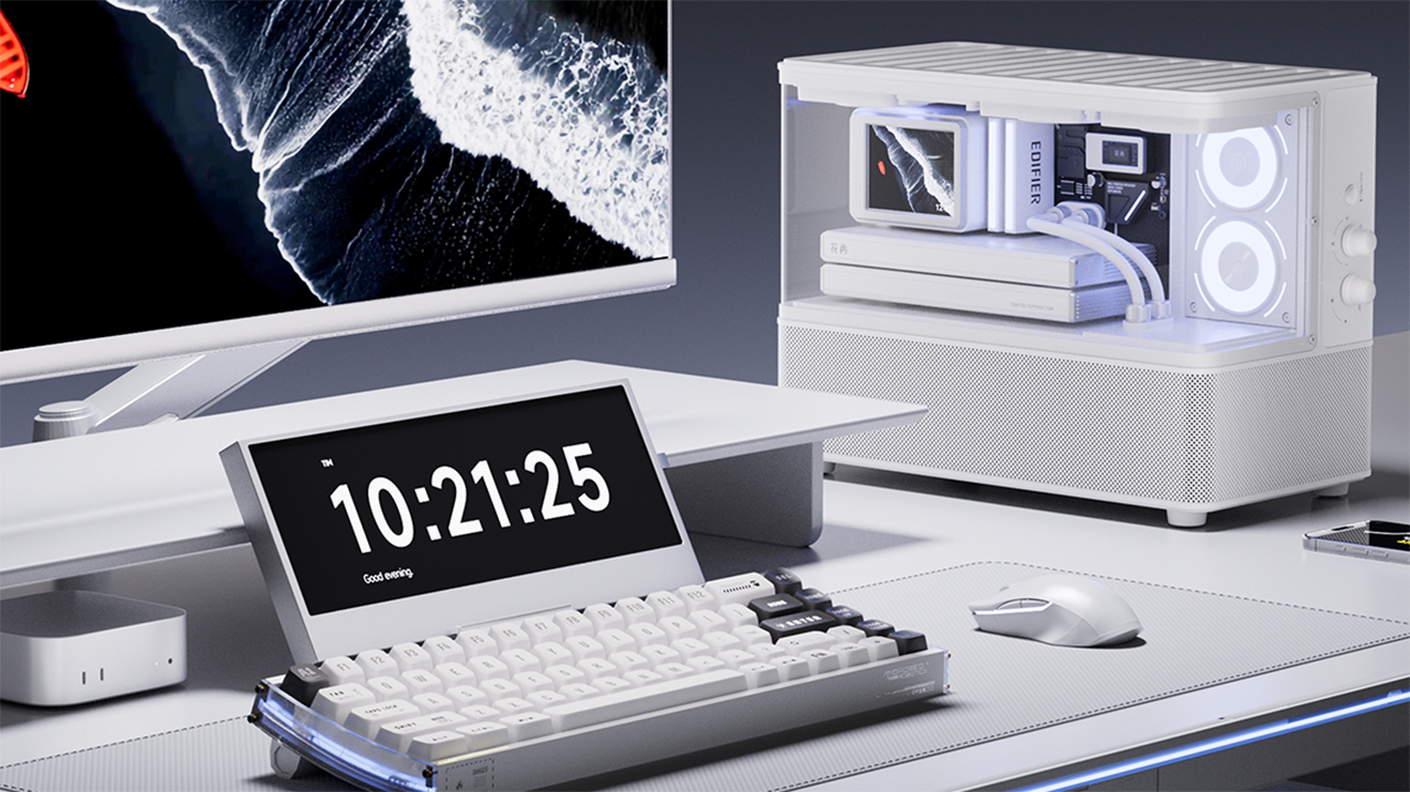 Edifier New Cyber speaker on a desktop