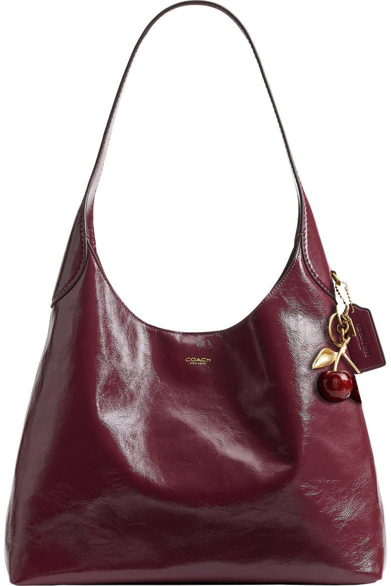 Brooklyn Glazed Leather Shoulder Bag