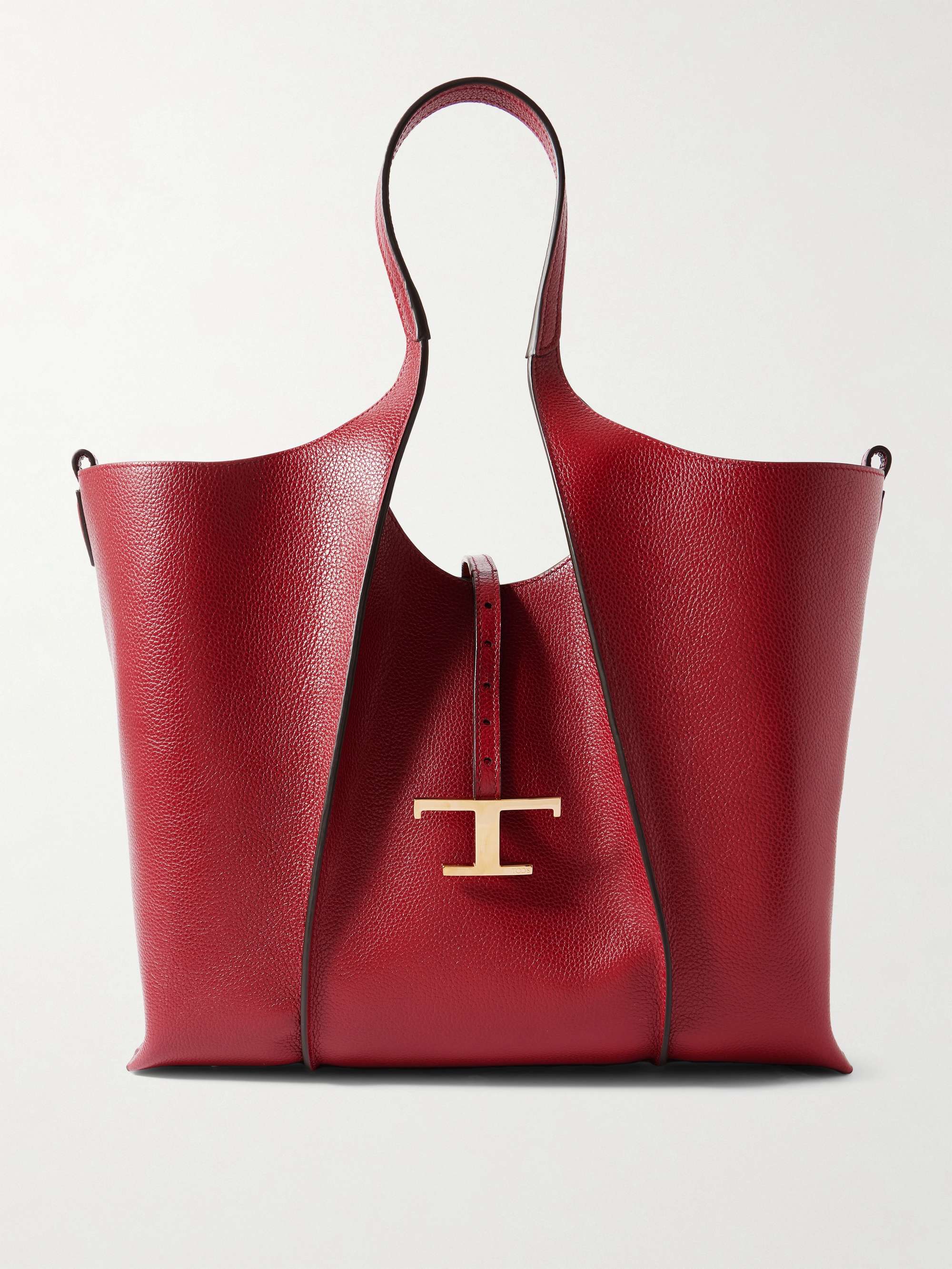 T Timeless Medium Leather Shoulder Bag