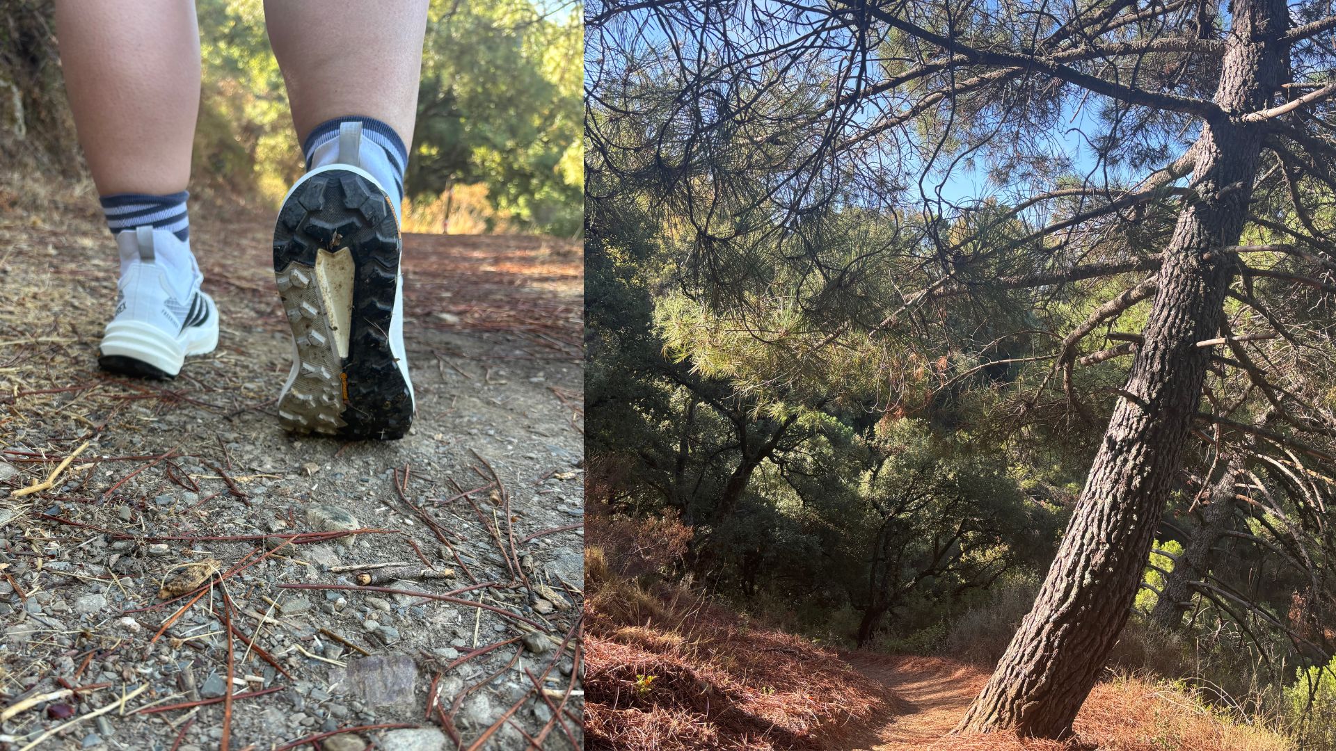 Kat Storr wearing the Adidas hiking shoes