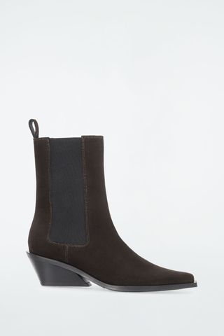 Suede Cowboy Chelsea Boots