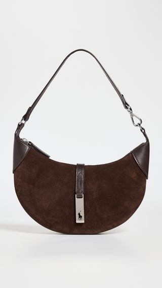 Suede Leather Id Mini Shoulder Bag