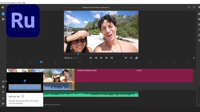 best video editing software: Adobe Premiere Rush