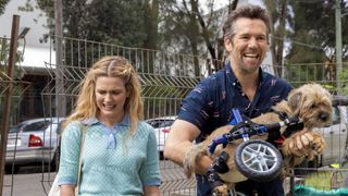 L-R: Harriet Dyer as Ashley and Patrick Brammall as Gordon in Colin From Accounts