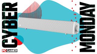 Creative Sound Blaster GS3 on a blue Cyber Monday background