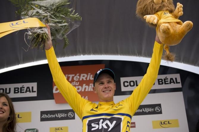 Chris Froome (Sky) adds another lion to the collection.