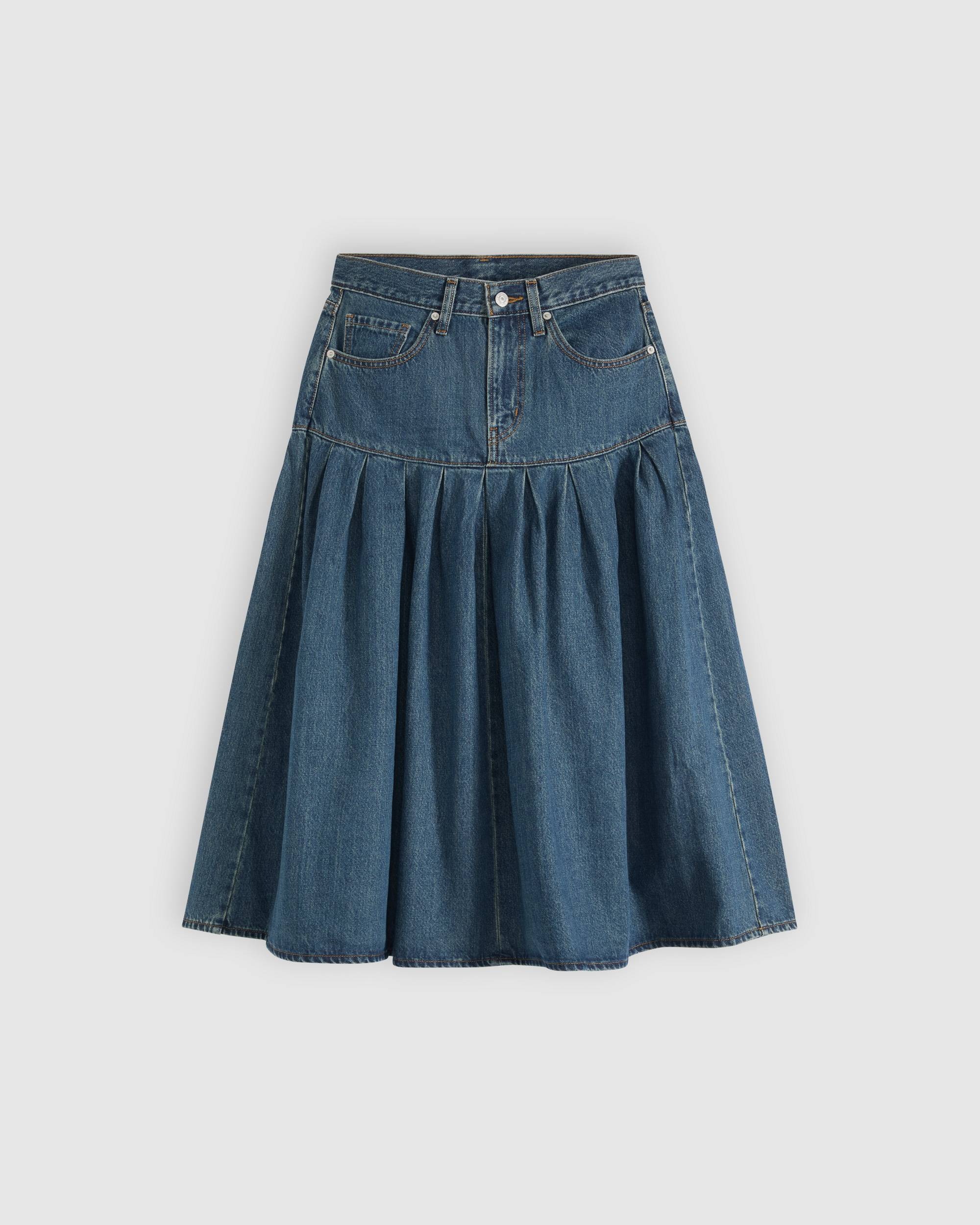 Levi's, Yoked Pleated Skirt
