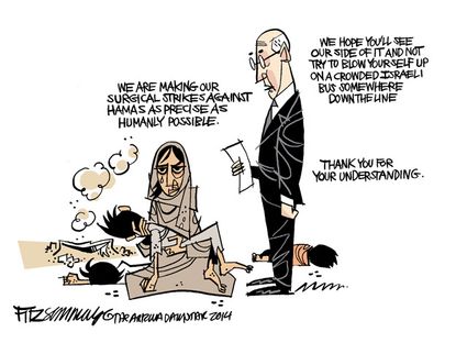 Editorial cartoon Palestine Israel