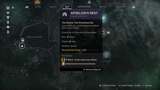 Destiny 2 Legend Lost Sector Aphelion's Rest