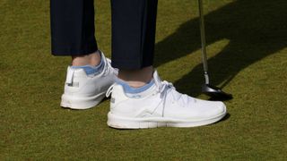 The stunning PUMA Women's Laguna Sport Golf Shoe worn on the golf course