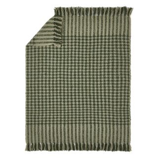 Houndstooth Wool Throw