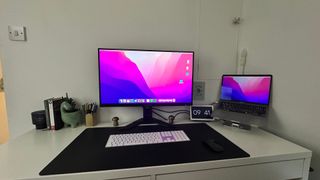 Gigabyte M27UA on a desk