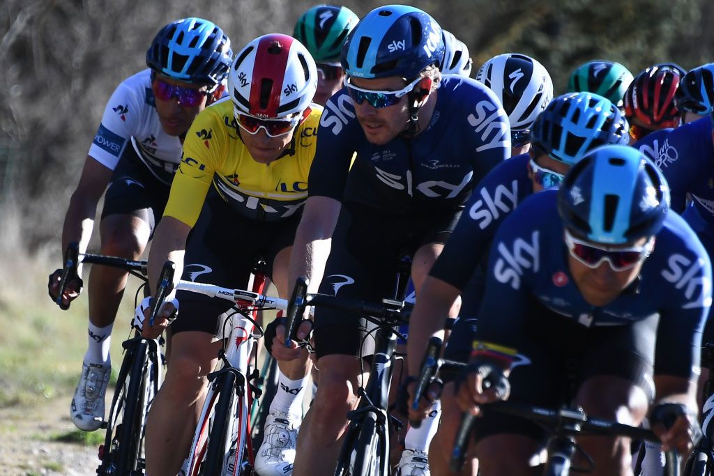 Michal Kwiatkowski and Luke Rowe (Team Sky)