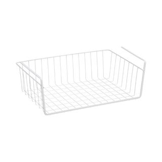 Metaltex USA Under Shelf Basket, White, 20-inch