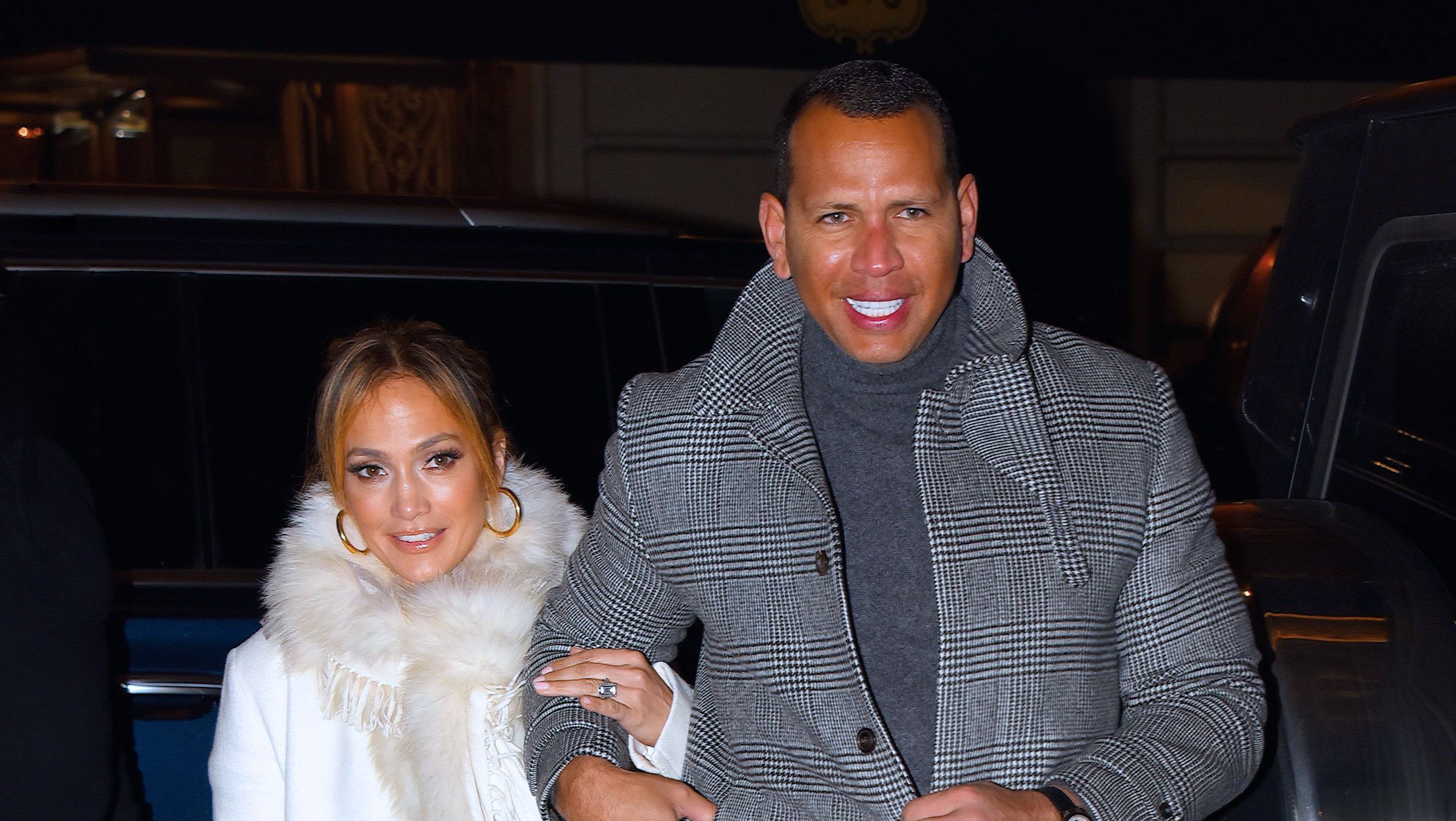 Jennifer Lopez, Alex Rodriguez, and Her Engagement Ring in NYC