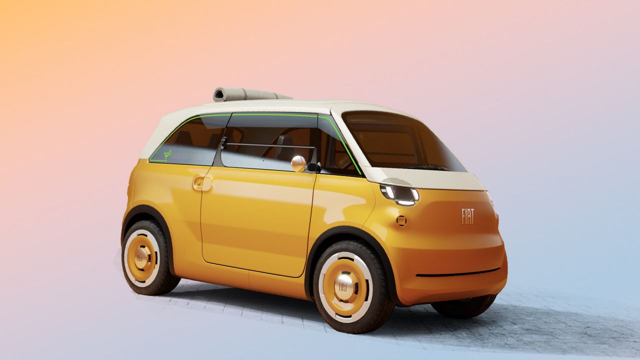 Fiat thinks small with the Multiplina Concept as well as some beach-ready micromobility