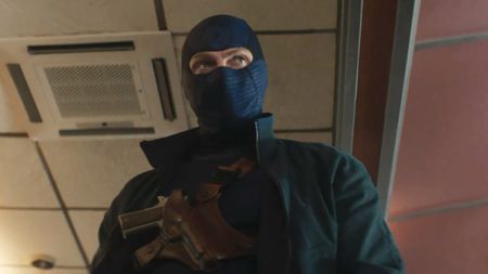 Bullseye masked up and ready for a fight in Daredevil: Born Again season 2