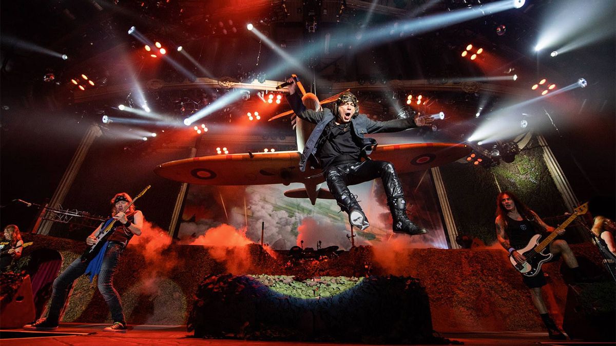 Iron Maiden performing live