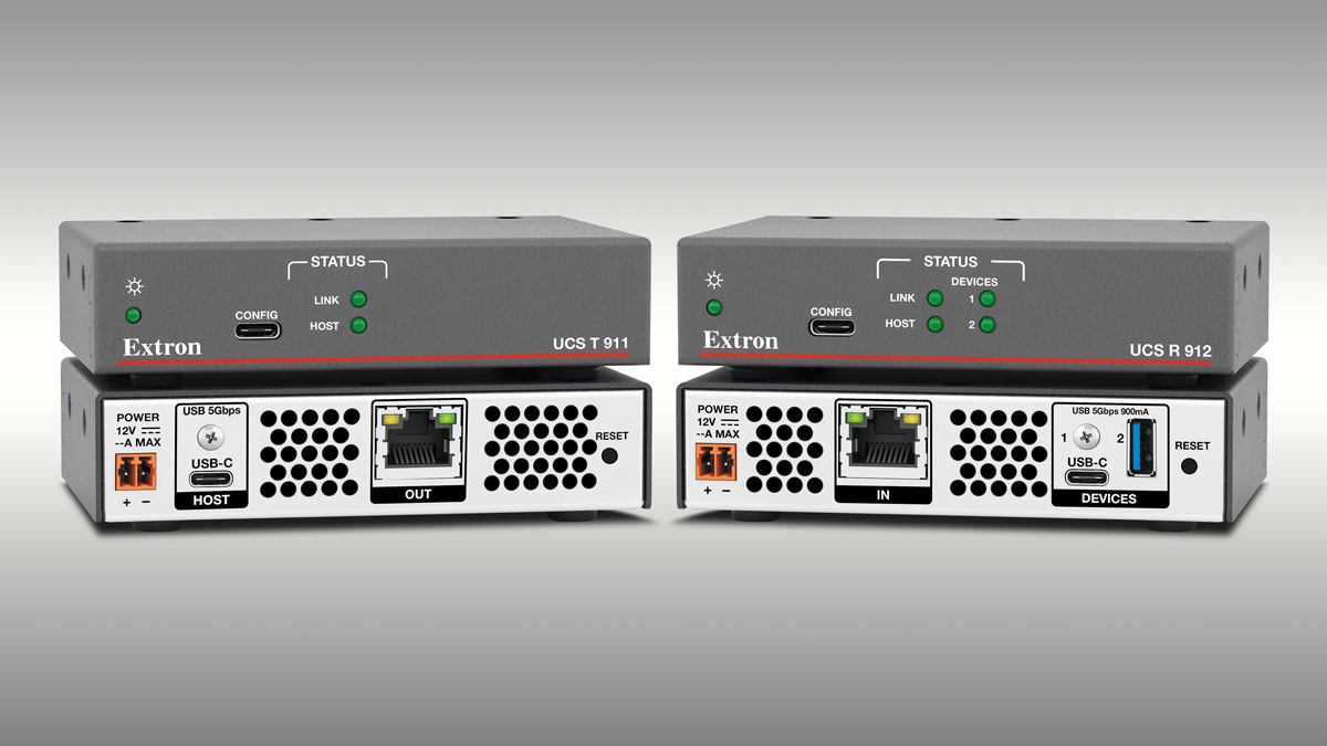 Extron Latest Twisted Pair USB 5Gbps Extenders Designed for