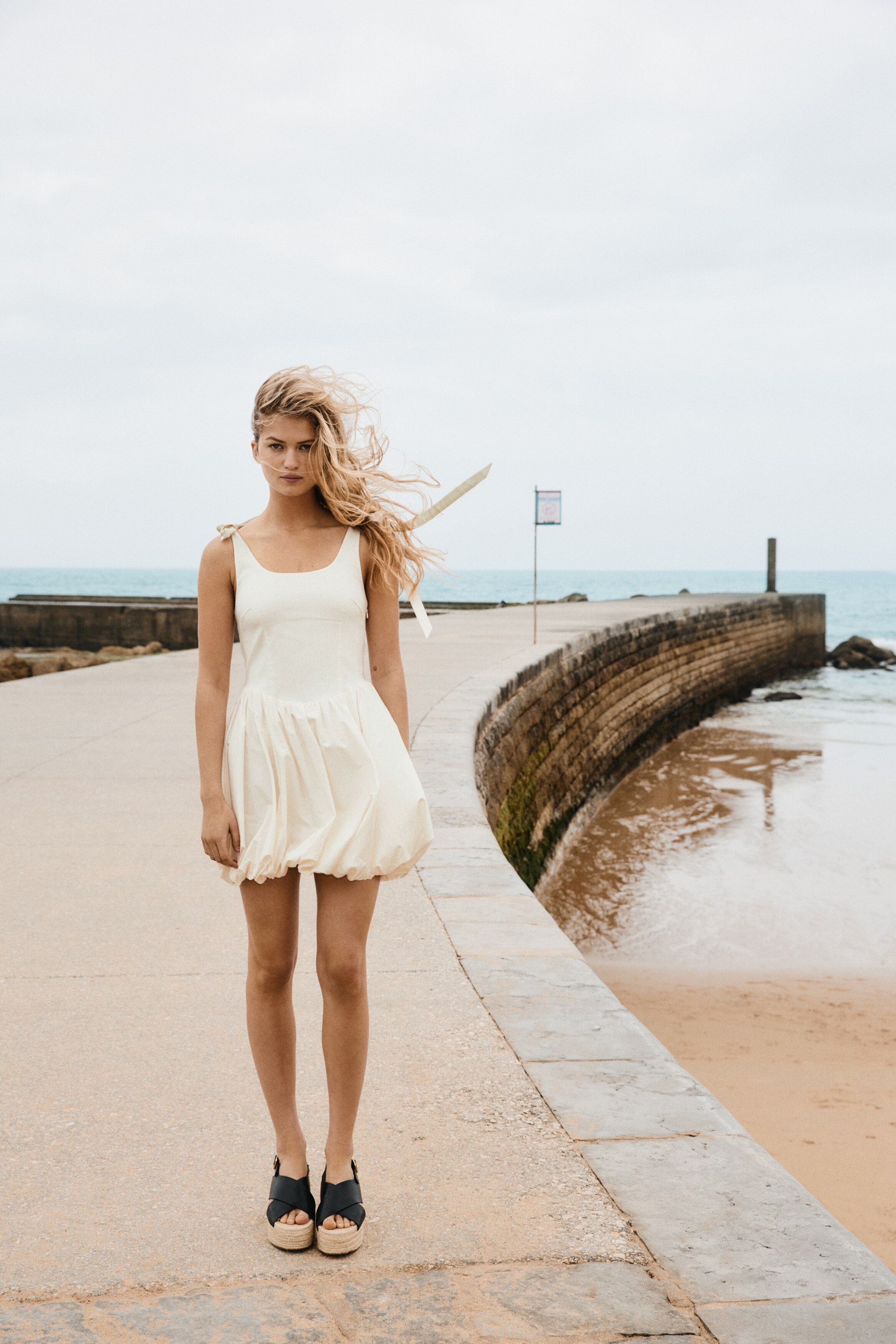 Bubble-Hem Dress