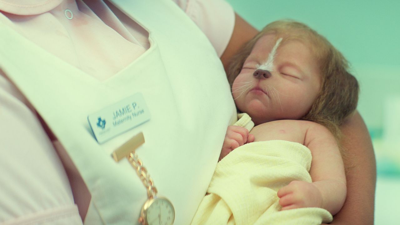 A hybrid baby in "Sweet Tooth" on Netflix.