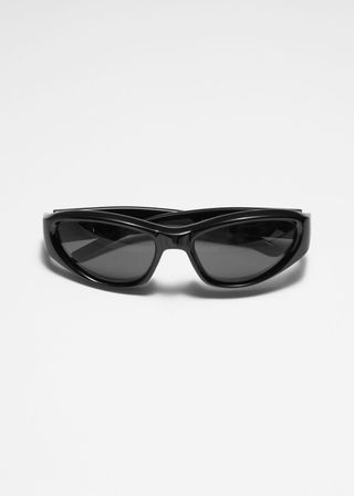 Curved-Frame Sunglasses