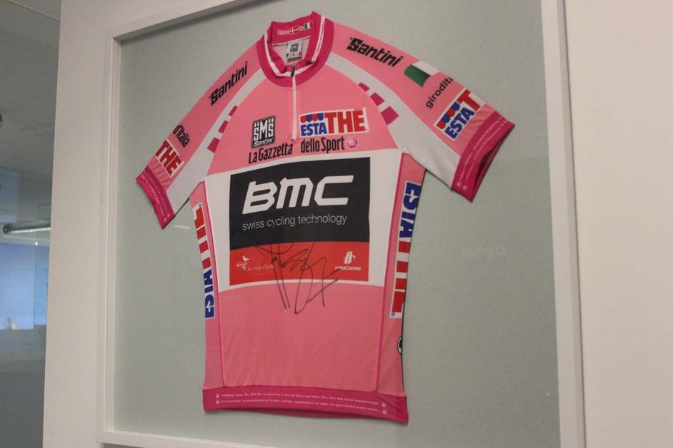 Taylor Phinney's Giro d'Italia pink jersey from the 2012 race