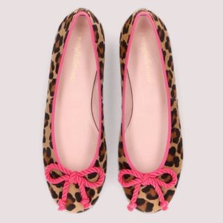leopard print ballerina flats