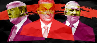 President Trump, Viktor Orban, and Benjamin Netanyahu.