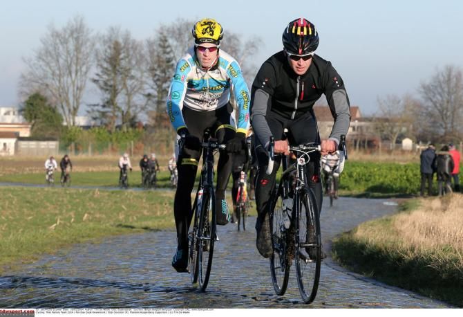 Stijn Devolder leads the pack