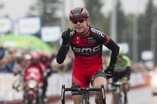 Cadel Evans (BMC) takes the win on stage 4 of the Tour of Alberta