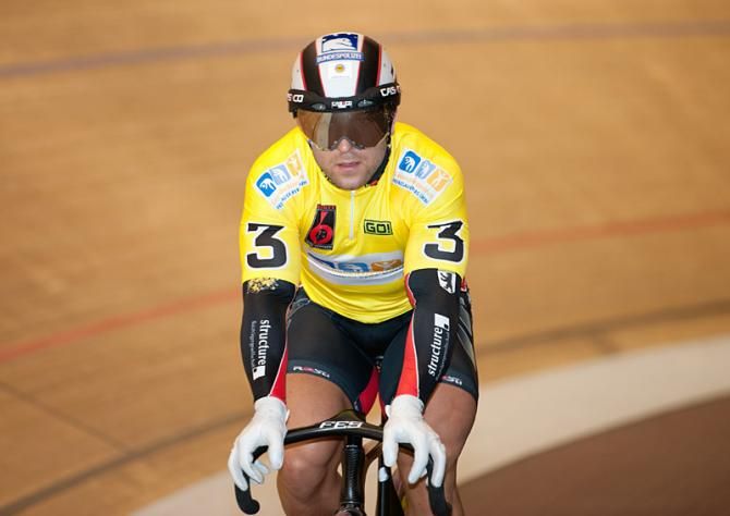 Robert F&ouml;rstemann gets warmed up for his sprint round.