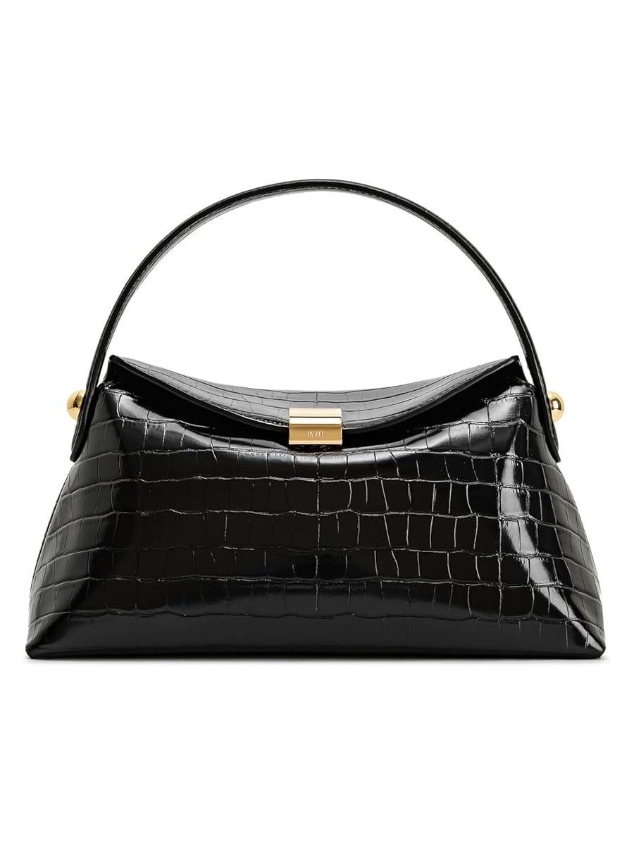 JW PEI, Jw Pei Women&#039;s Talia Top Handle Bag - Black Croc