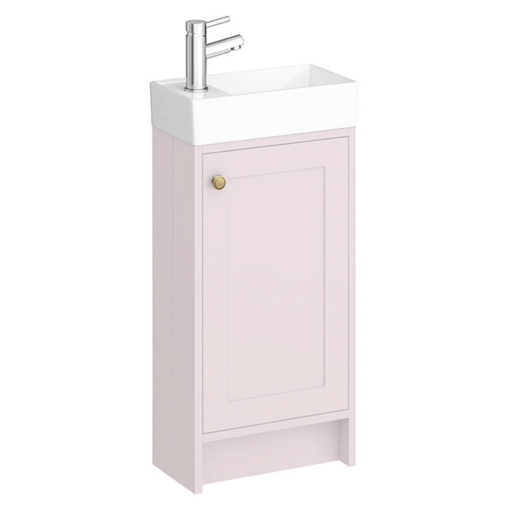 Bromley Pink Cloakroom Vanity Unit