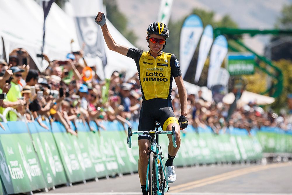Sepp Kuss wins stage 2 at the 2018 Tour of Utah