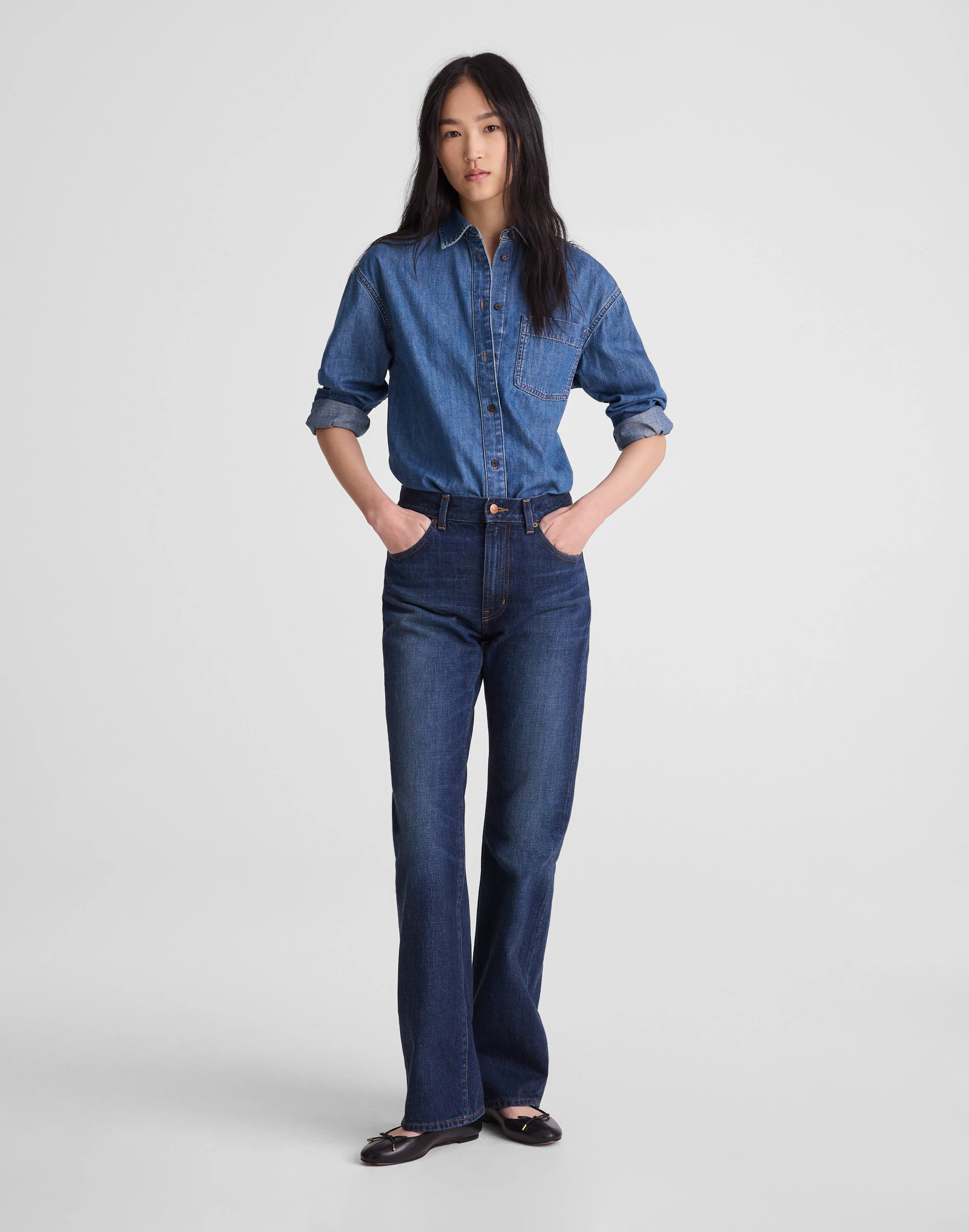 Relaxed Bootcut Jeans in Japanese Denim