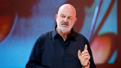 Amazon CTO Werner Vogels, speaking onstage.