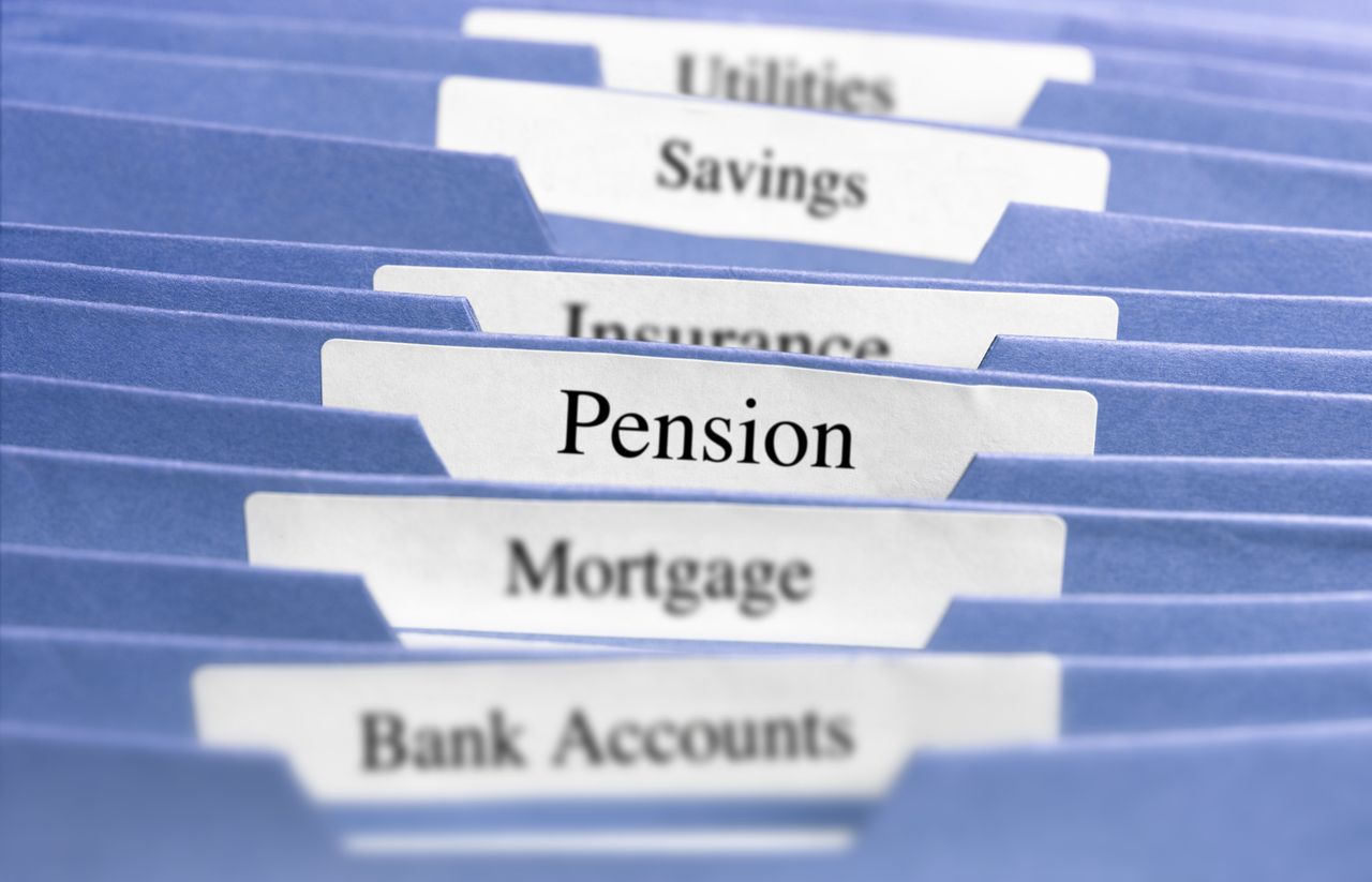 files labelled pensions