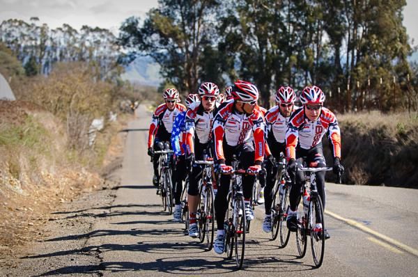 Ben Jacques-Maynes and Chase Pinkham take a turn at the front