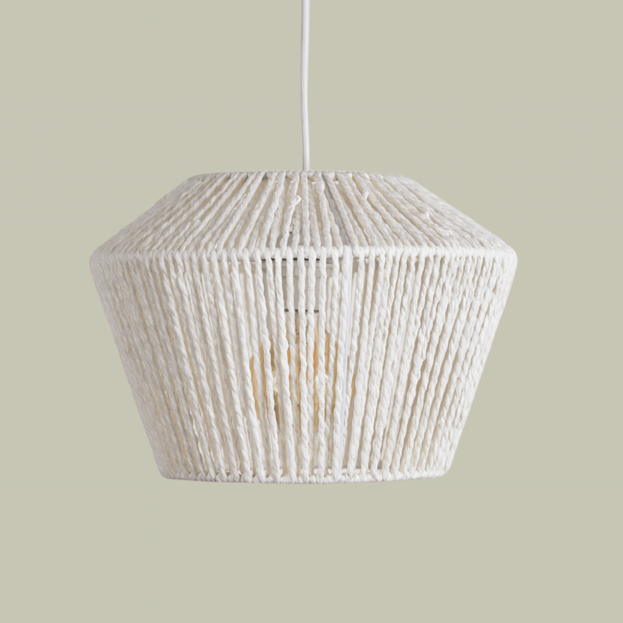 Libel Woven Paper Hanging Ceiling Lamp.