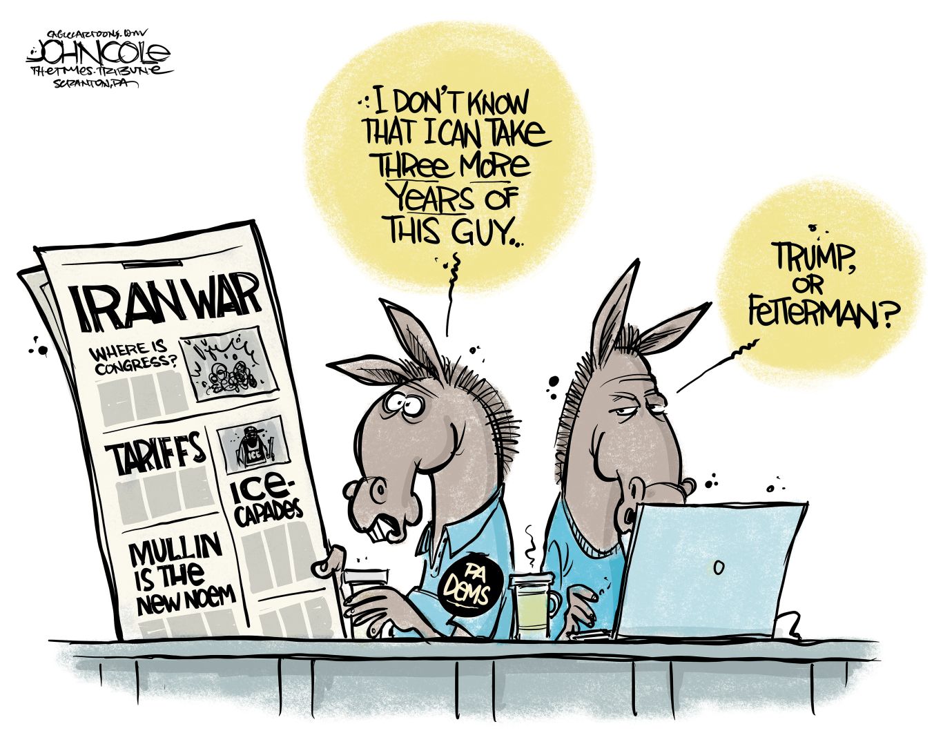 
                                A political cartoon.
                            