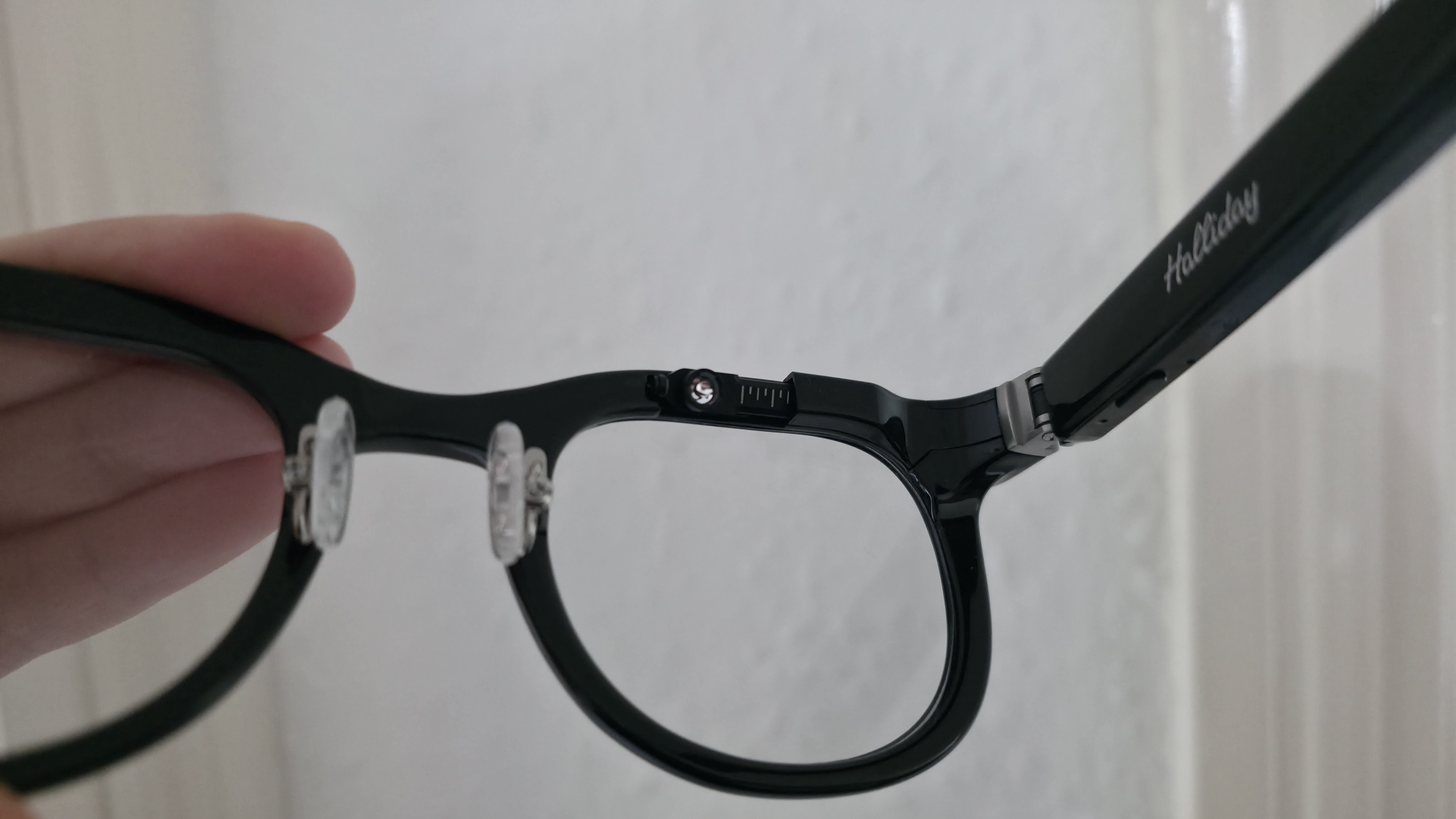 Hamish wearing the Halliday Smart Glasses